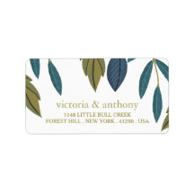 Rustiek blad bloemenbruiloft