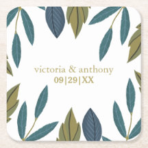 Rustiek blad bloemenbruiloft