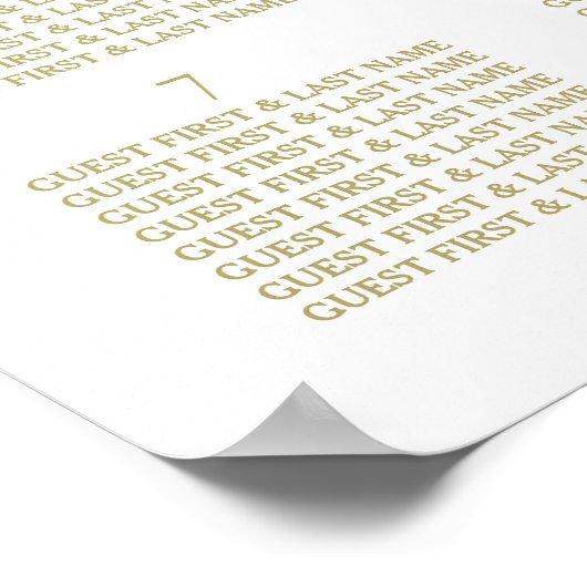 Rustiek blad Floral bruiloft zitgrafiek Poster (Hoek)