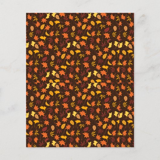 Rustiek bladontwerp, gazonverzorging flyer (Achterkant)