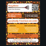 Rustiek bladontwerp, gazonverzorging flyer<br><div class="desc">Rustiek Leaf Design,  Lawn Care Services Adverteren Flyer door The Visitekaartje Store.</div>