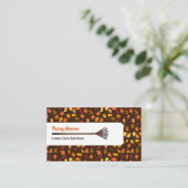 Rustiek bladontwerp, gazonverzorging visitekaartje (Staand voorkant)