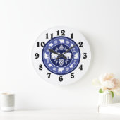 Rustiek blauw beer pinecone  grote klok (Huis)