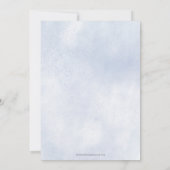 Rustiek Blauw Bloemen Tea Party Vrijgezellenfeest Kaart (Achterkant)