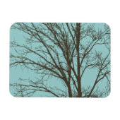Rustiek Blauw Bruine Boom Branches Magneet (Horizontaal)