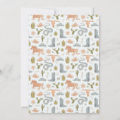 Rustiek Blauw Cowboy Verjaardagsfeest Bedankkaart (Achterkant)