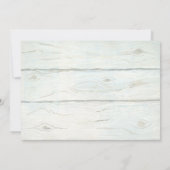 Rustiek Blauw en Wit Hydrangea Krans Bloemen Hout Kaart (Achterkant)