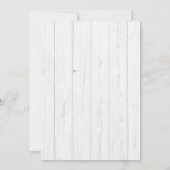 Rustiek Blauw Gevist Ontwerp Baby shower Boy Kaart (Achterkant)