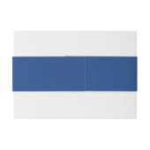 Rustiek Blauw Huwelijk Uitnodigingen Wikkel (Achterkant Voorbeeld)