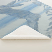 Rustiek Blauw Konijntje Konijn Sherpa Deken (3/4)