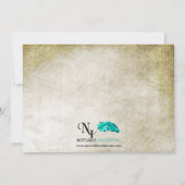 Rustiek Blauw Land Foto Baby Aankondiging (Achterkant)