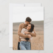 Rustiek Blauw Mexicaanse bruiloft foto uitnodiging (Achterkant)