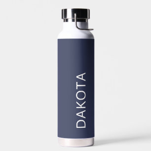 Rustiek Blauw Moderne Minimalistische Aarde Toon S Waterfles