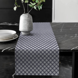 Rustiek Blauw Plaid Tafelloper voor Home Decor