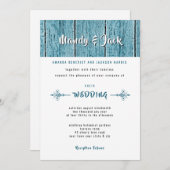 Rustiek Blauw Scheepslap Hout Stijlvolle Moderne H Kaart (Voorkant / Achterkant)