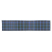 Rustiek Blauw Tartan Plaid Patroon Korte Tafelloper (Horizontaal)