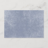 Rustiek Blauw & Verbrand Sinaasappel Roest Bloemen Informatiekaartje (Achterkant)