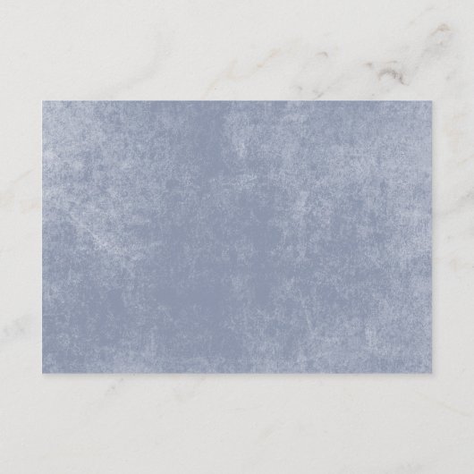 Rustiek Blauw & Verbrand Sinaasappel Roest Bloemen Informatiekaartje (Achterkant)