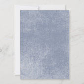 Rustiek Blauw & Verbrand Sinaasappel Roest Bloemen Kaart (Achterkant)