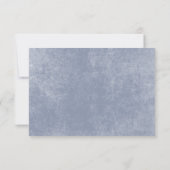 Rustiek Blauw & Verbrand Sinaasappel Roest Bloemen Save The Date (Achterkant)