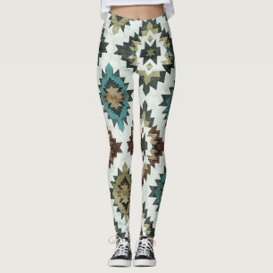 Rustiek Blauw Westerne Leggings