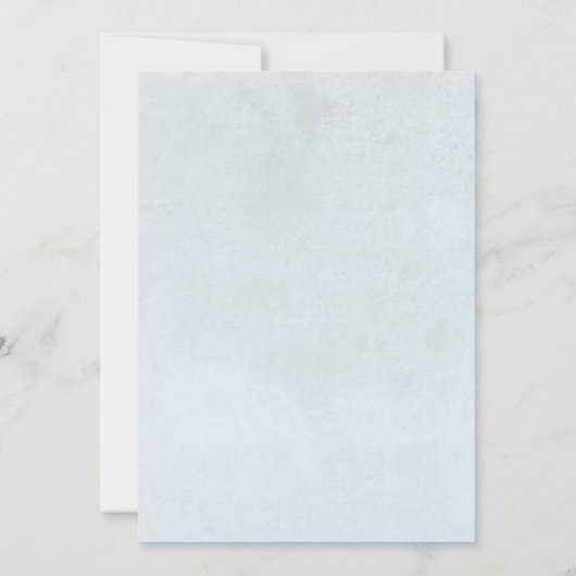 Rustiek Blauw & Wit Bloemen Lijst Vrijgezellenfees Kaart (Achterkant)