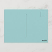 Rustiek Blauw Witte Boom Branches Briefkaart (Achterkant)