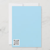 Rustiek Blauwe Waterverf Cross Faith Flat Note Kaa Bedankkaart (Achterkant)