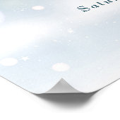 Rustiek bloem winter bruiloft welkom bord poster (Hoek)