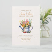 Rustiek Bloemen boeket vrijgezellenfeest Kaart (Staand voorkant)