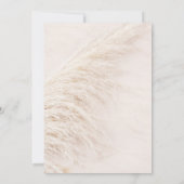 Rustiek Bloemen Boho Pampas Grass Vrijgezellenfees Kaart (Achterkant)