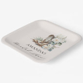 Rustiek Bloemen Cowgirl Boots Vrijgezellenfeest Papieren Bordje (Gebogen)