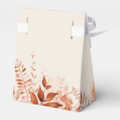 Rustiek Bloemen Herfst Herfst Baby shower Bedankdoosjes (Achterkant)