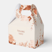 Rustiek Bloemen Herfst Herfst Baby shower Bedankdoosjes (Achterkant)