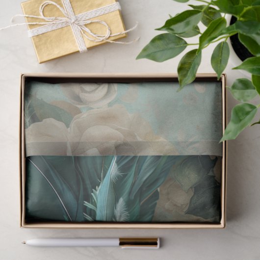 Rustiek  Bloemen Kroonkoningin Beer Decoupage Tissuepapier (Geschenk)