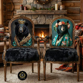 Rustiek Bloemen Kroonkoningin Beer Decoupage Tissuepapier