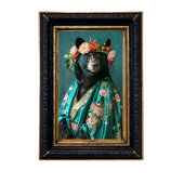 Rustiek  Bloemen Kroonkoningin Beer Decoupage Tissuepapier