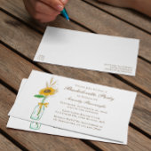 Rustiek Bloemen Land Zonnebloem Bachelorette Party Uitnodiging Briefkaart