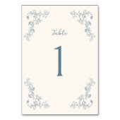 Rustiek  Bloemen Lijst Bruiloft Kaart (Voorkant)