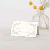 Rustiek  Bloemen Lijst Bruiloft Plaatskaartje (Voorkant)