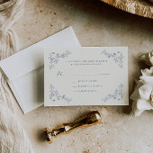 Rustiek Bloemen Lijst Bruiloft RSVP Kaartje