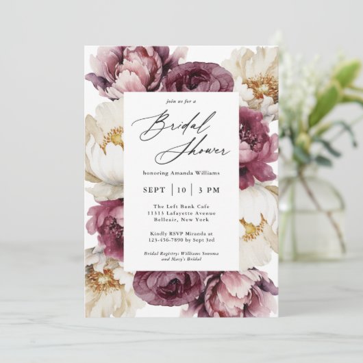 Rustiek Bloemen Overvloed Vrouwelijk Vrijgezellenf Kaart (Staand voorkant)