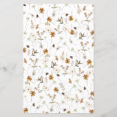 Rustiek Bloemen Vrijgezellenfeest Emoji Pictionary (Achterkant)