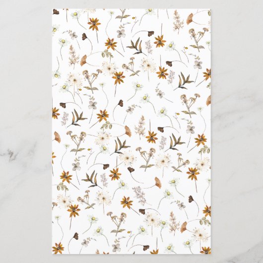 Rustiek Bloemen Vrijgezellenfeest Emoji Pictionary (Achterkant)