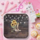 Rustiek Bloemen Vrijgezellenfeest Papier Borden Papieren Bordje (Feest)