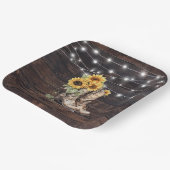 Rustiek Bloemen Vrijgezellenfeest Papier Borden Papieren Bordje (Gebogen)