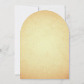  rustiek bloemenbaby meisje aqiqah kaart (Achterkant)