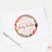 rustiek bloemenbody boter kraft label (Envelop)