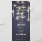 Rustiek bloemenbordeaux krijtbord bruiloft program programmakaart (Achterkant)