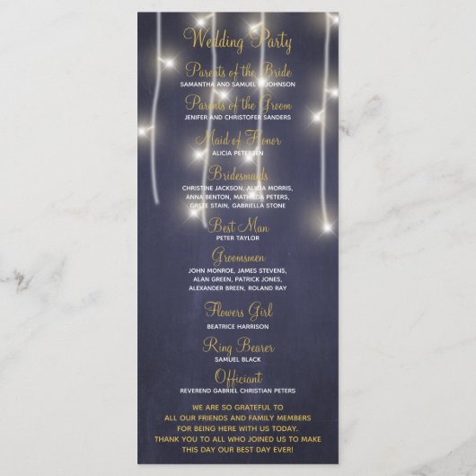 Rustiek bloemenbordeaux krijtbord bruiloft program programmakaart (Achterkant)